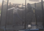 Séance de trampoline avec Maël et Lauriane